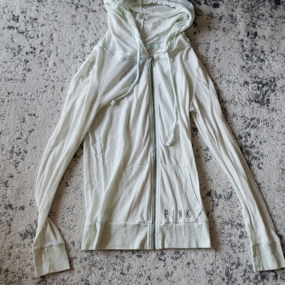 Mint Zippered Sweatshirt